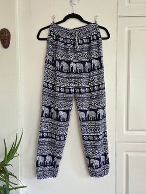 Elephant Print Harem Pants